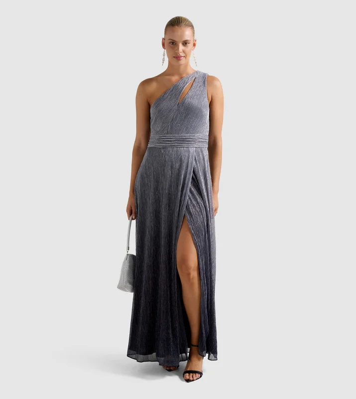 فورايفر نيو BILLIE One Shoulder Plisse Maxi Dress